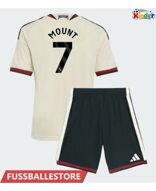 Günstige Manchester United Mason Mount #7 3rd trikot Kinder 2026-27 Kurzarm (+ Kurze Hosen)